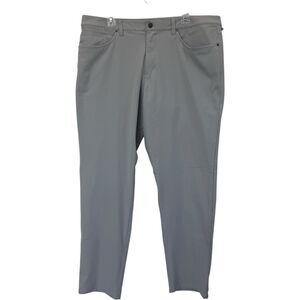 Lululemon ABC Classic-Fit Pant 34" Warpstreme Silver Drop Size 40